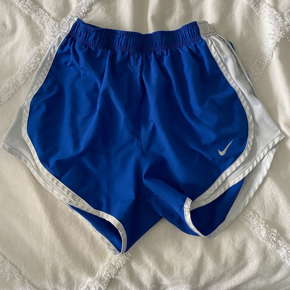 Blue Nike shorts
